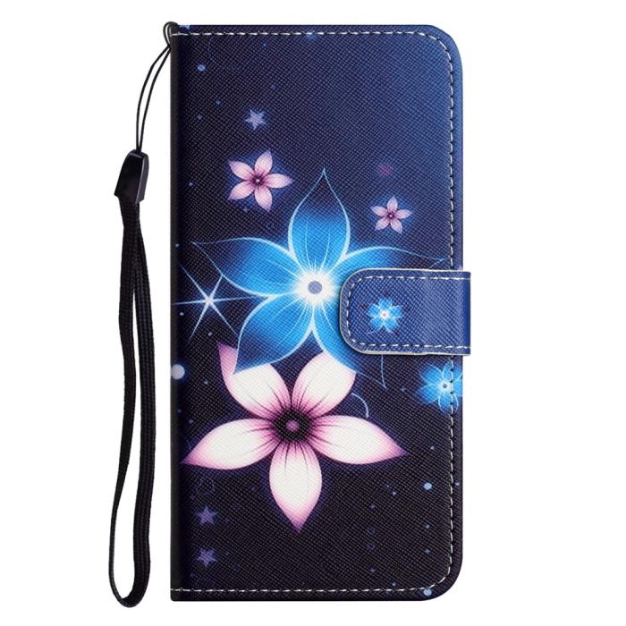 Bild 4, Motorola Moto G86 Power/G86 5G Fodral Läder Blommor