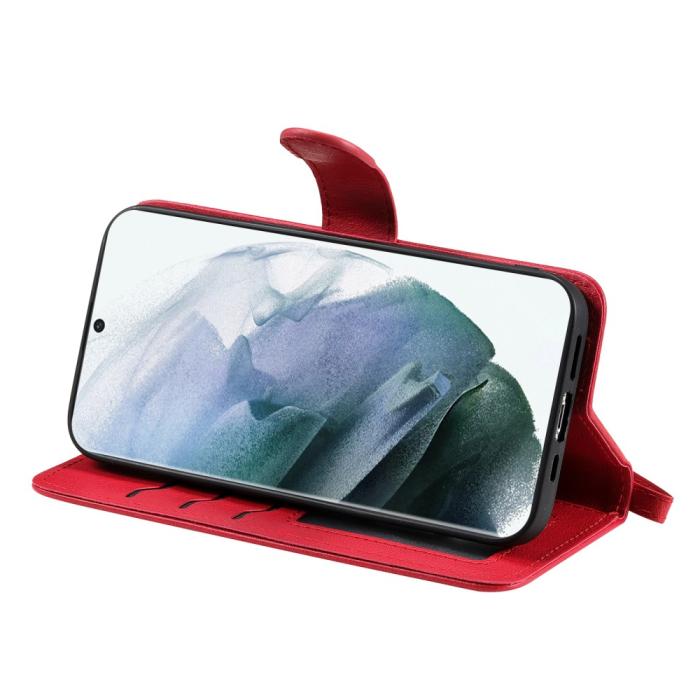 Bild 6, Samsung Galaxy S22 Ultra Fodral 2in1 Magnet Röd