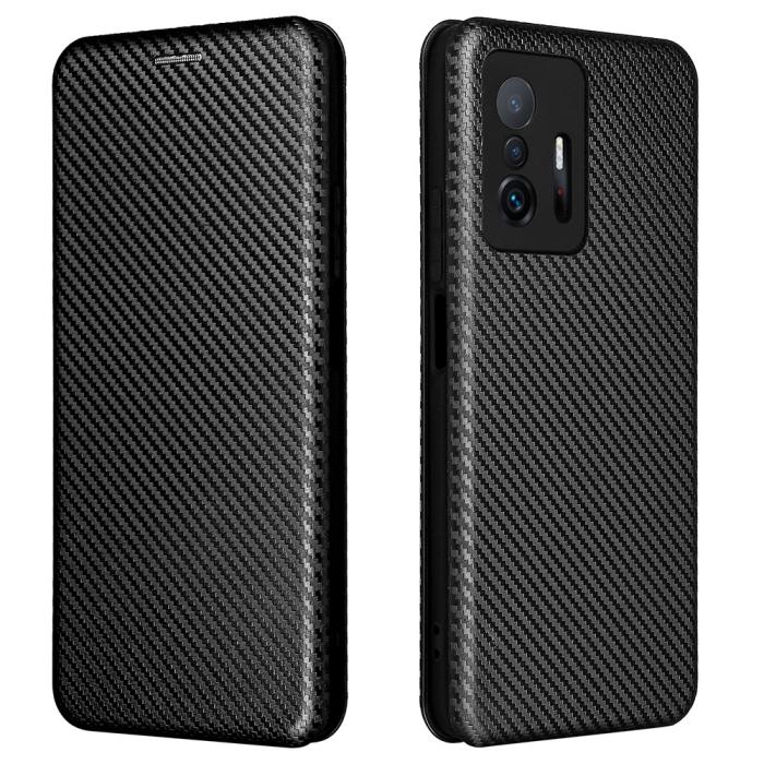 Bild 1, Xiaomi 11T / 11T Pro Fodral Kolfiber Textur Svart
