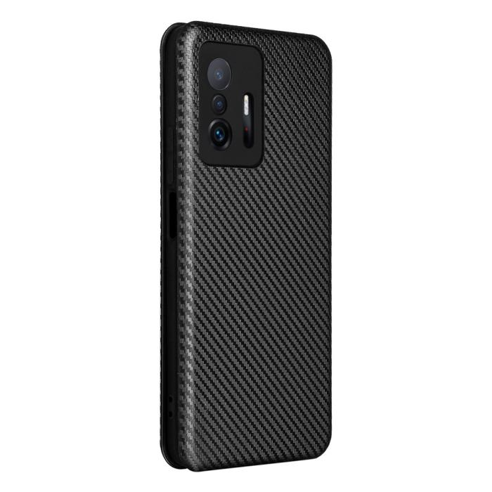 Bild 3, Xiaomi 11T / 11T Pro Fodral Kolfiber Textur Svart