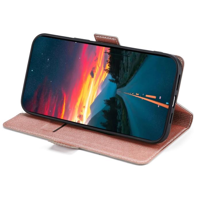 Bild 2, TCL 403 (2023) Fodral Slim Läder Roséguld