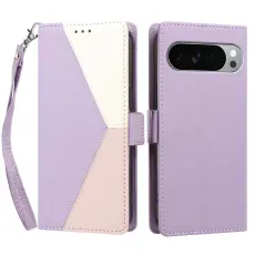 Google Pixel 11 Pro XL Fodral Flerf&auml;rgat Lila / Rosa / Vit