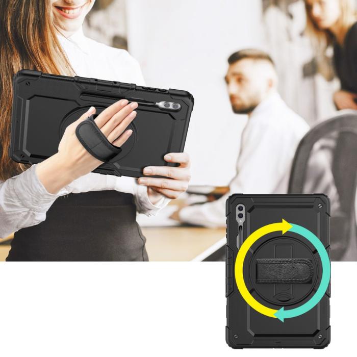 Bild 2, Tech-Protect Galaxy Tab S8 Ultra / S9 Ultra Skal Solid360 Svart