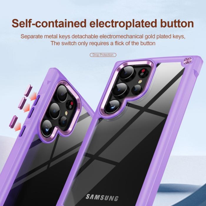 Bild 6, Galaxy S24 Ultra Skal Shockproof Hybrid Armor Lila