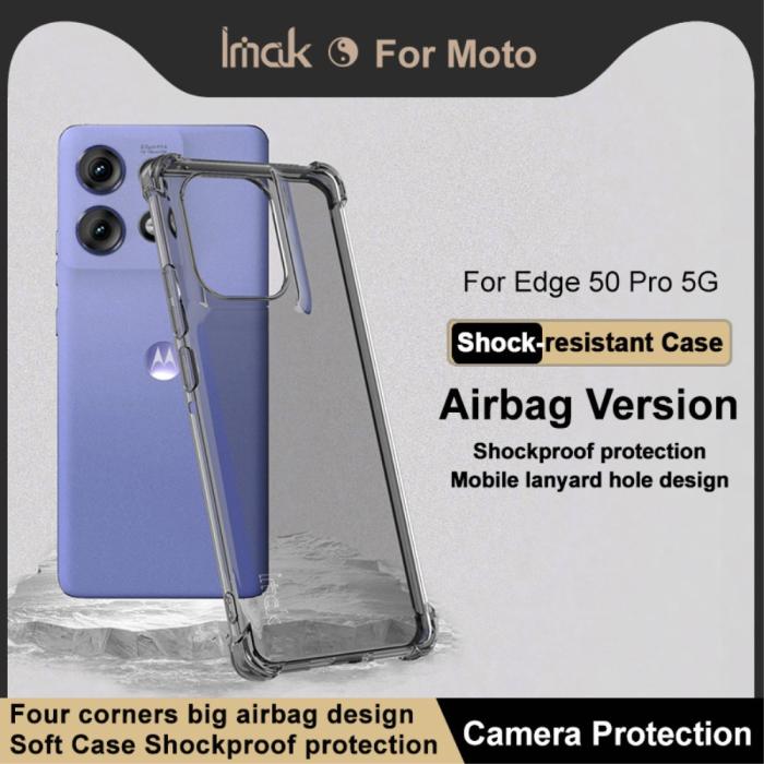 Bild 2, IMAK Motorola Edge 50 Pro 5G TPU Skal Tonad Svart