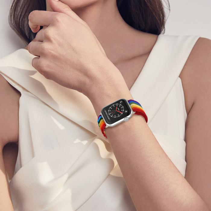 Bild 6, Apple Watch 38/40/41 mm Armband Alpine Pro Loop Rainbow