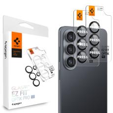 Spigen Galaxy S26 2-PACK Linsskydd Optik Pro GLAS.tR "Ez Fit" Svart