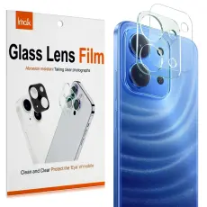 IMAK Xiaomi Redmi 15C Linsskydd H&auml;rdat Glas Transparent