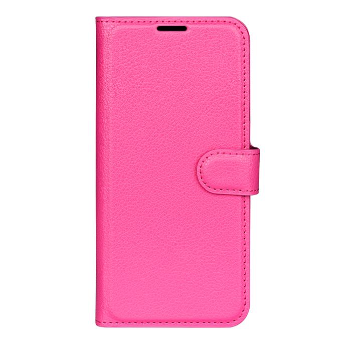 Bild 2, OnePlus 15 Fodral Litchi Läder Rosa
