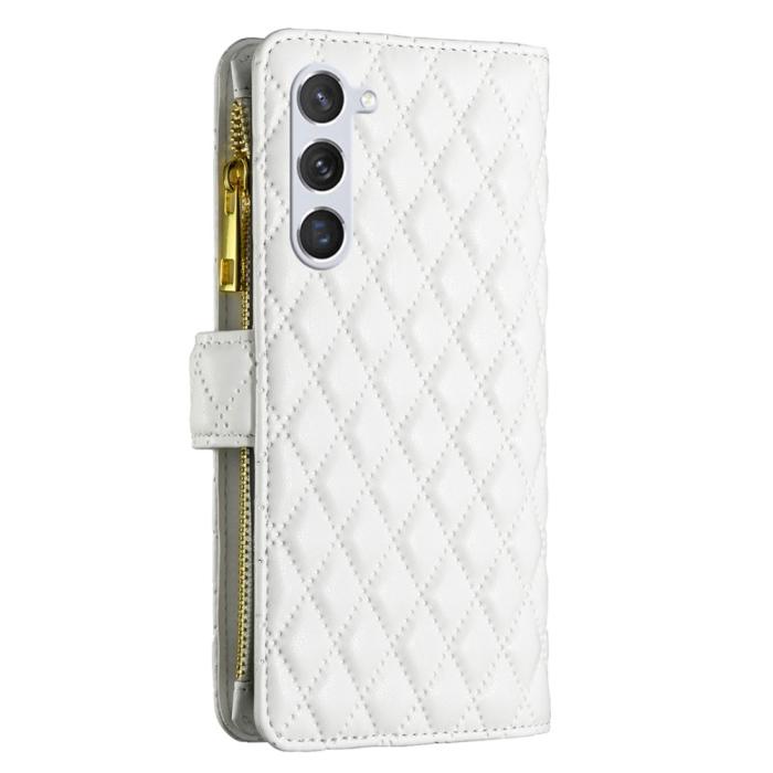 Bild 6, Samsung Galaxy S24 Fodral Diamond Multifunktionell Vit