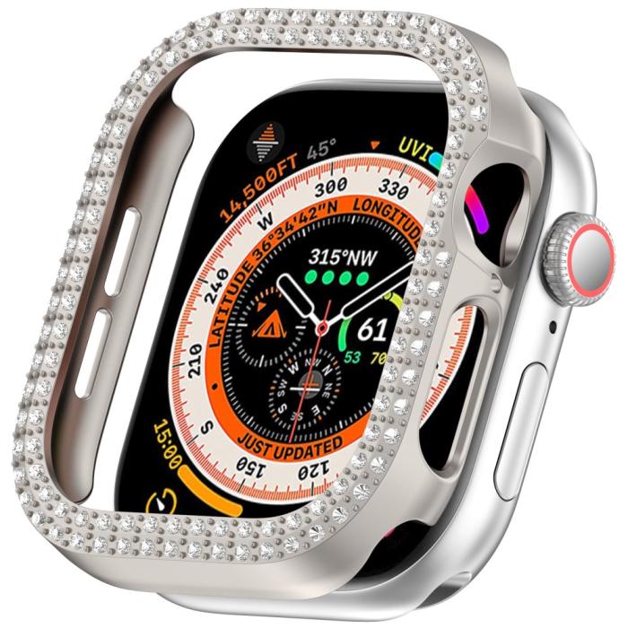 Bild 1, Apple Watch 10 46 mm Skal Rhinestone Grå