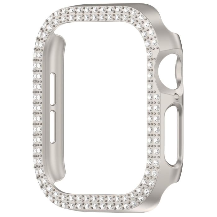 Bild 2, Apple Watch 10 46 mm Skal Rhinestone Grå