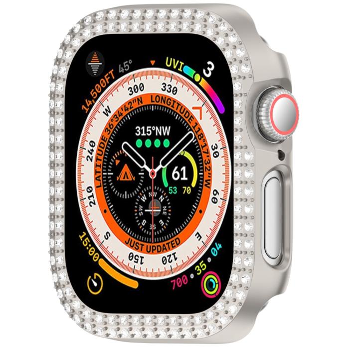 Bild 5, Apple Watch 10 46 mm Skal Rhinestone Grå