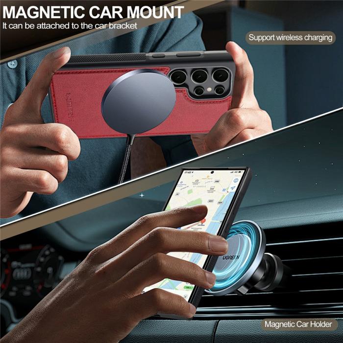 Bild 5, LC.IMEEKE Galaxy S26 Ultra Skal MagSafe Avtagbart Kortfack