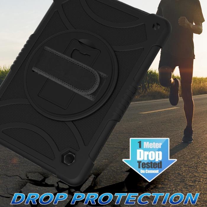 Bild 4, Galaxy Tab A8 Skal Hybrid Shockproof Kickstand Svart