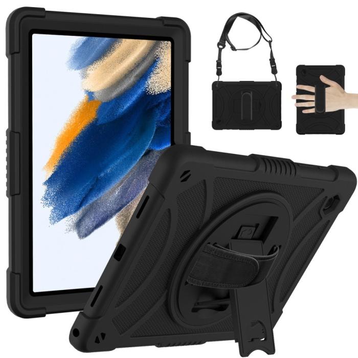 Bild 6, Galaxy Tab A8 Skal Hybrid Shockproof Kickstand Svart