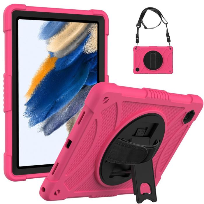 Bild 1, Galaxy Tab A8 Skal Hybrid Shockproof Kickstand Rosa