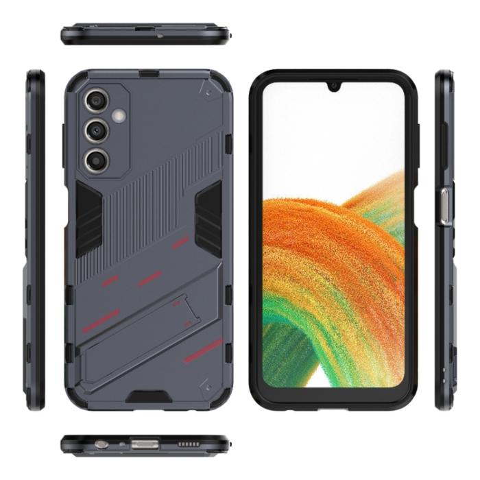 Bild 2, Samsung Galaxy A24 5G Skal Hybrid Kickstand Grå