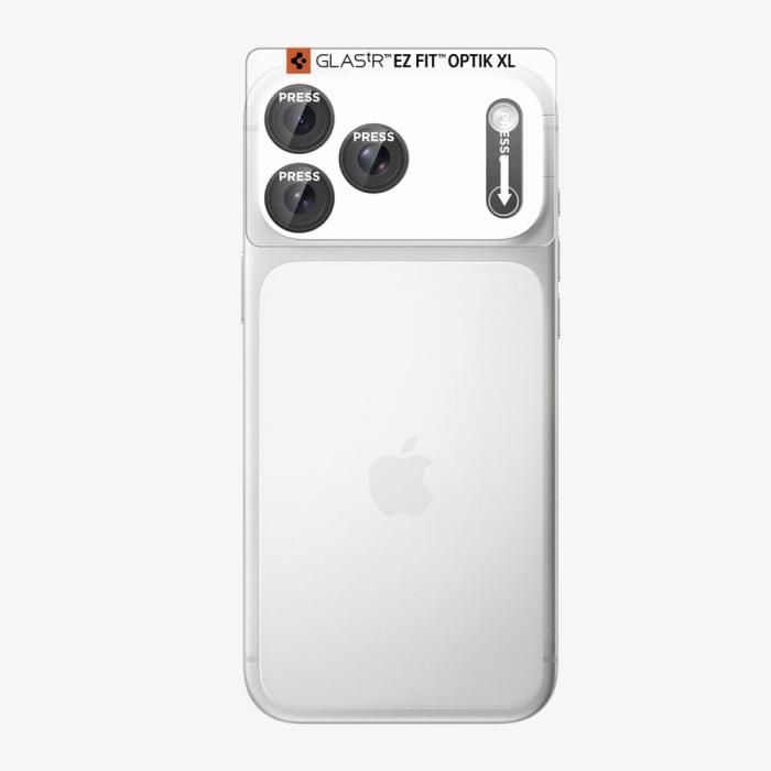 Bild 2, Spigen iPhone 18 Pro Linsskydd Optik Pro XL GLAS.tR 'Ez Fit'