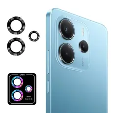 ENKAY Redmi Note 14 4G Linsskydd H&auml;rdat Glas Svart