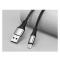 Joyroom 20 cm 3A MicroUSB Snabbladdning Nylon Kabel - Svart
