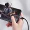 Joyroom 20 cm 3A MicroUSB Snabbladdning Nylon Kabel - Svart