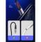 Joyroom 1m 3A USB-C Snabbladdning Nylon Kabel - Röd