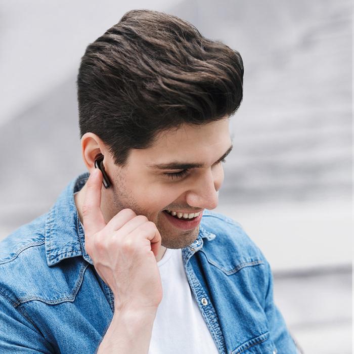 Bild 2, Joyroom Trådlösa In-Ear Bluetooth Hörlurar - Vit