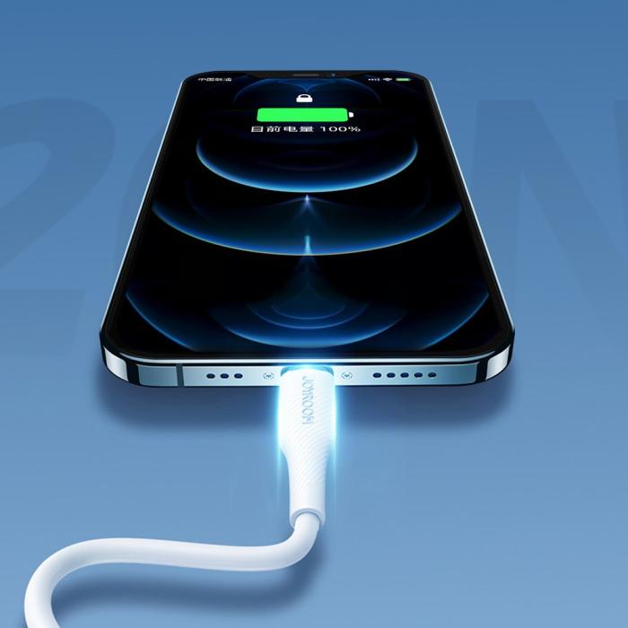 Bild 3, Joyroom 20W 1.2m Lightning - USB-C PD Snabbladdare - Vit