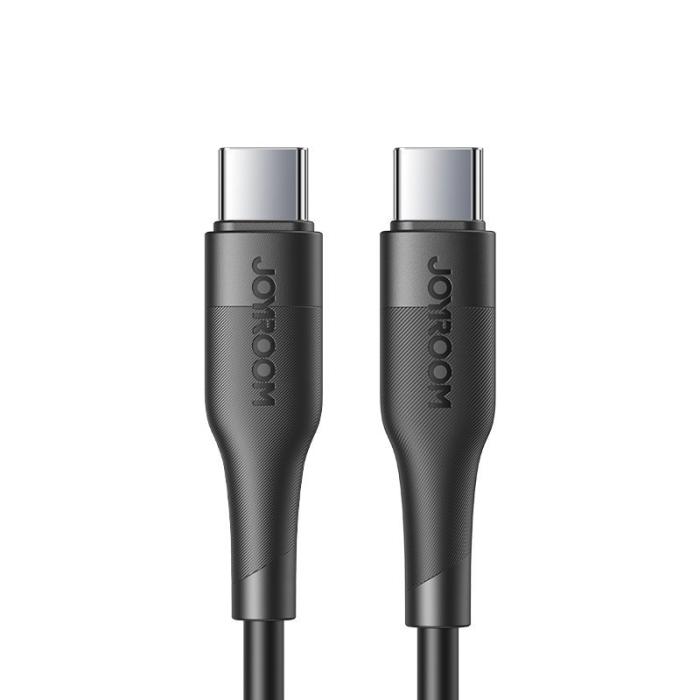 Bild 1, Joyroom 1.2m 60W 3A USB-C - USB-C PD Snabbladdare - Svart