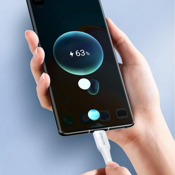 Bild 3, Joyroom 1.2m 60W 3A USB-C - USB-C PD Snabbladdare - Svart