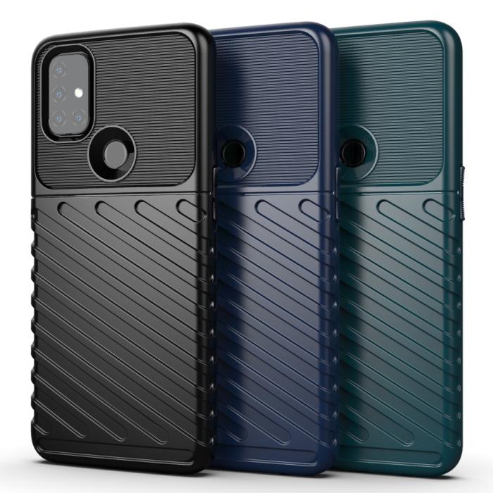 Bild 3, OnePlus Nord N10 5G - Twill Textur Skal - Svart
