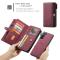 Samsung Galaxy S21 - CASEME 2-i-1 Multifunktionellt Läder Fodral - Röd