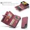 Samsung Galaxy S21 - CASEME 2-i-1 Multifunktionellt Läder Fodral - Röd