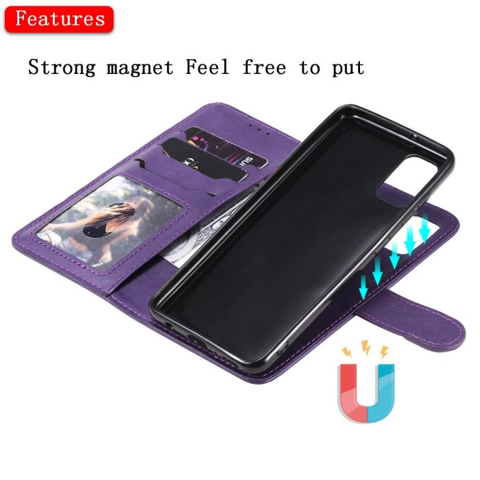Bild 5, Samsung Galaxy A41 - 2in1 Magnet Skal / Plånboksfodral - Lila