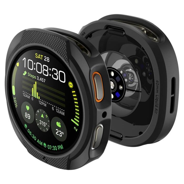 Bild 6, Spigen Galaxy Watch 8 44 mm Skal Liquid Air Matt Svart