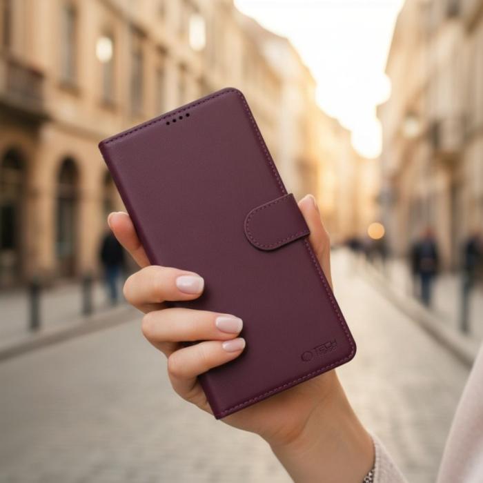 Bild 3, Tech-Protect Samsung Galaxy A57 5G Fodral Läder Mulberry