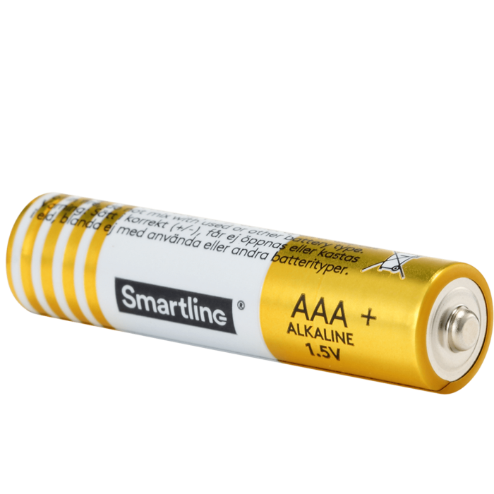 Bild 2, Smartline Alkaliskt Batteri AAA LR03 1.5V 4-pack