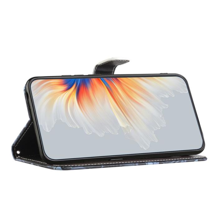 Bild 2, Motorola Moto G86 Power/G86 5G Fodral Läder Katt Ögon