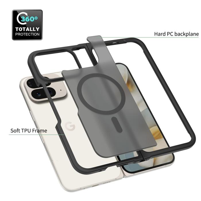 Bild 5, Google Pixel 10 Pro Fold Skal MagSafe Hybrid Skin Touch Svart