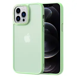 iPhone 12 Pro Max Skal Classic Hybrid Matt Matcha Green