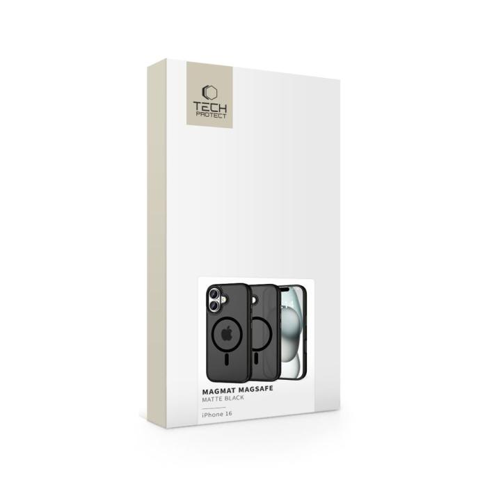 Bild 5, Tech-Protect iPhone 16 Skal MagSafe MagMat Matt Svart