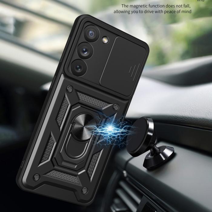 Bild 4, Samsung Galaxy S23 Plus Skal Ring CamShield Hybrid Röd