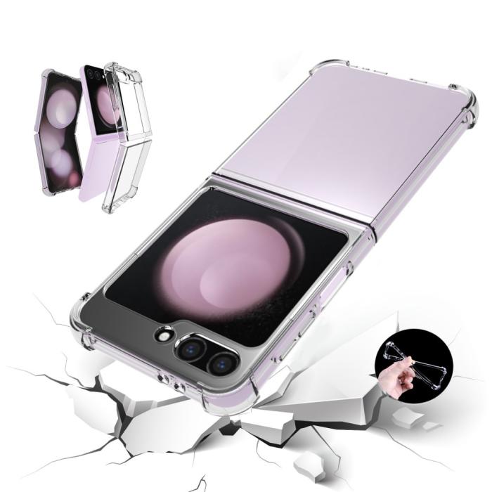 Bild 2, Galazy Z Flip 6 / 7 FE Skal Shockproof Transparent