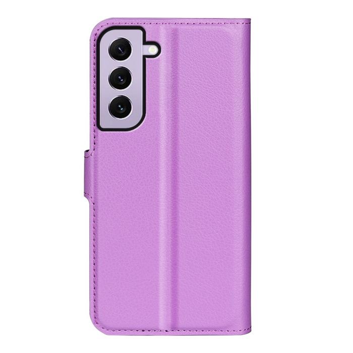 Bild 6, Samsung Galaxy S23 Fodral Litchi Läder Lila