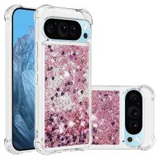 Google Pixel 10 / 10 Pro Skal Glitter Quicksand Ros&eacute;guld