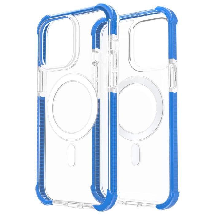 Bild 2, iPhone 15 Plus Skal MagSafe Shockproof Hybrid Blå