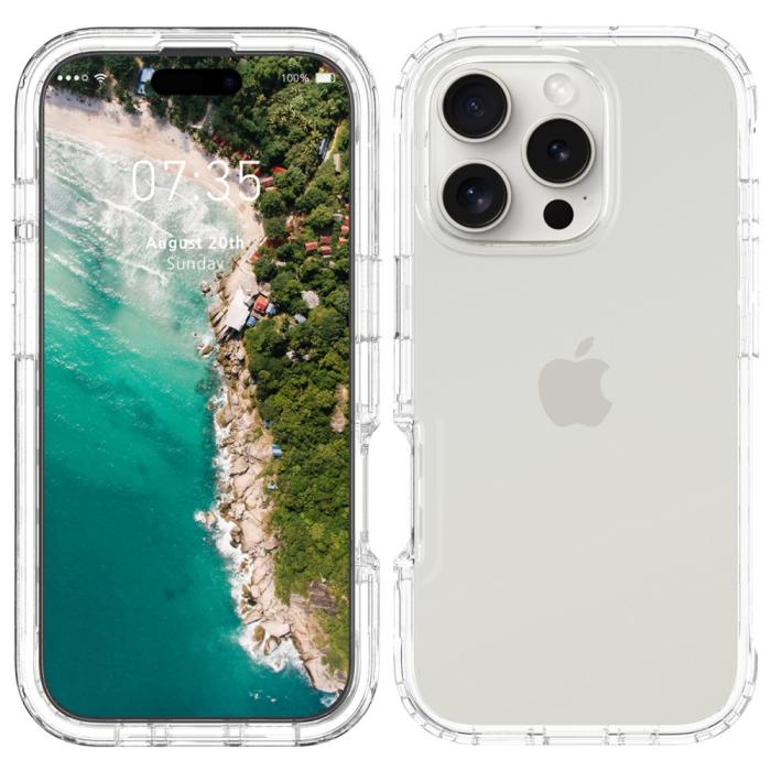 Bild 2, iPhone 16 Pro Max Skal 360 Hybrid Defence Transparent