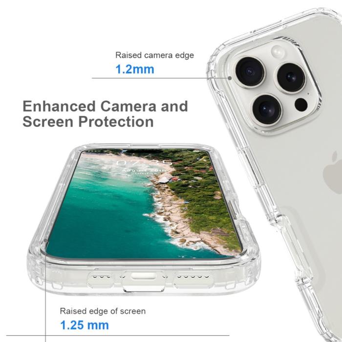 Bild 6, iPhone 16 Pro Max Skal 360 Hybrid Defence Transparent