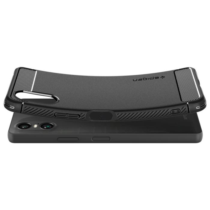 Bild 5, Spigen Sony Xperia 10 VI Skal Rugged Armor Matt Svart